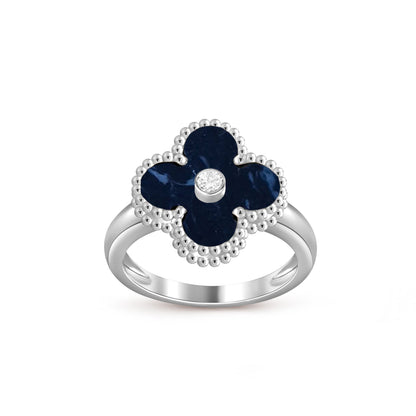 [Riva Schmuck]RINGKOLLEKTION AUS WEISSGOLD MIT KLEEBRAUT-DIAMANTEN