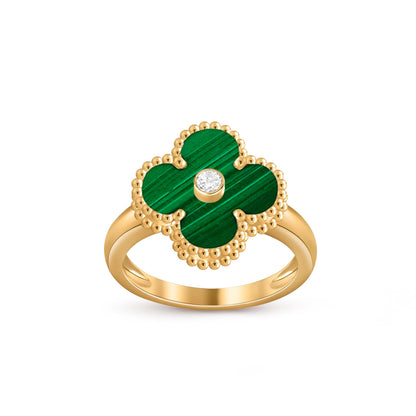 [Riva Jewelry]KOLLEKTION GLÜCKSKLEE GOLDENE RINGE MIT DIAMANTEN