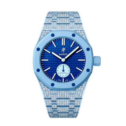 [Riva Jewelry]Royal Oak Pop Exklusiv Bioceramic Gehäuse & Bioceramic Armband Full Diamond
