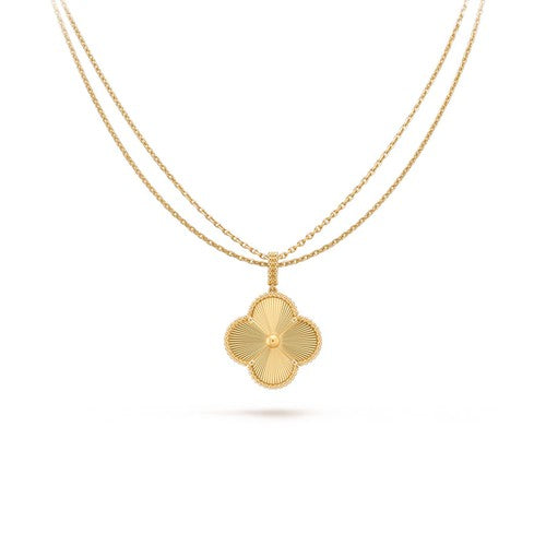 [Riva Jewelry ]CLOVER 25MM PEDANT NECKLACE GOLD