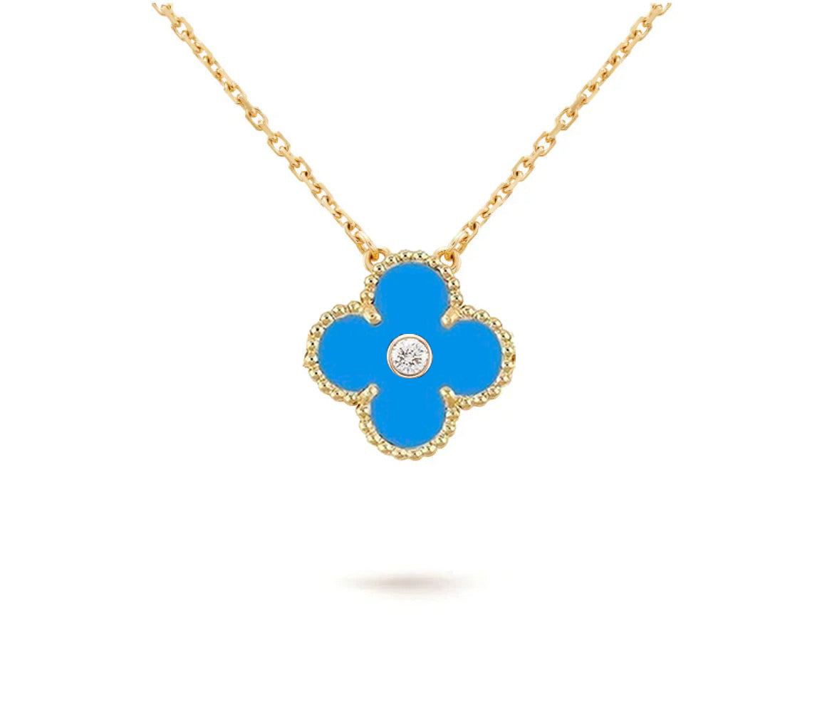 [Riva Jewelry]15MM KLEEBLUMEN-DIAMANTANHÄNGER-KOLLEKTION