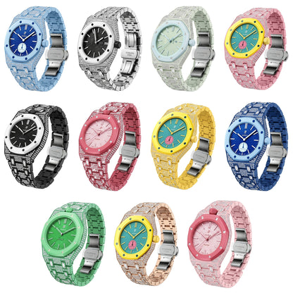 [Riva Jewelry]Royal Oak Pop Exklusiv Bioceramic Gehäuse & Bioceramic Armband Full Diamond