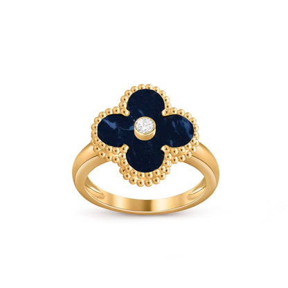 [Riva Jewelry]KOLLEKTION GLÜCKSKLEE GOLDENE RINGE MIT DIAMANTEN