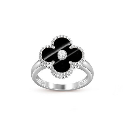 [Riva Schmuck]RINGKOLLEKTION AUS WEISSGOLD MIT KLEEBRAUT-DIAMANTEN