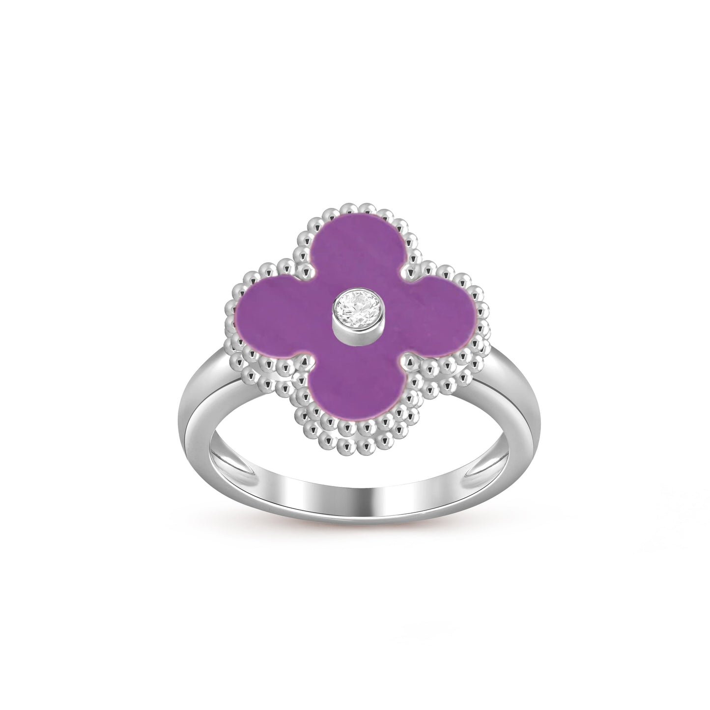 [Riva Schmuck]RINGKOLLEKTION AUS WEISSGOLD MIT KLEEBRAUT-DIAMANTEN