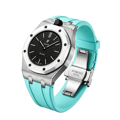 [Riva Jewelry]Royal Oak Pop Exclusive Stahlgehäuse & Silikonarmband mit Wiege