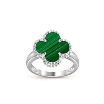 [Riva Jewelry]LUCKY CLOVER VINTAGE WEISSGOLD RING KOLLEKTION