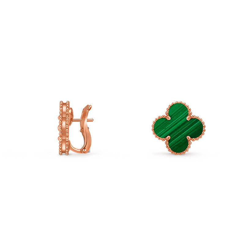 [Riva Jewelry]15MM クローバー フラワースタッドピアス ローズゴールドコレクション