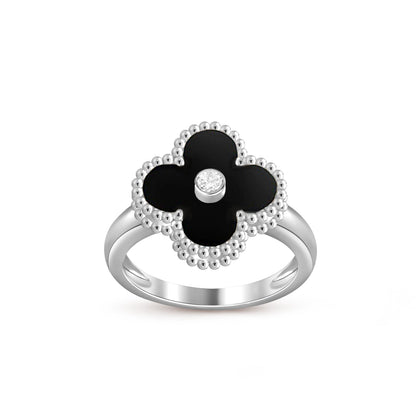 [Riva Schmuck]RINGKOLLEKTION AUS WEISSGOLD MIT KLEEBRAUT-DIAMANTEN