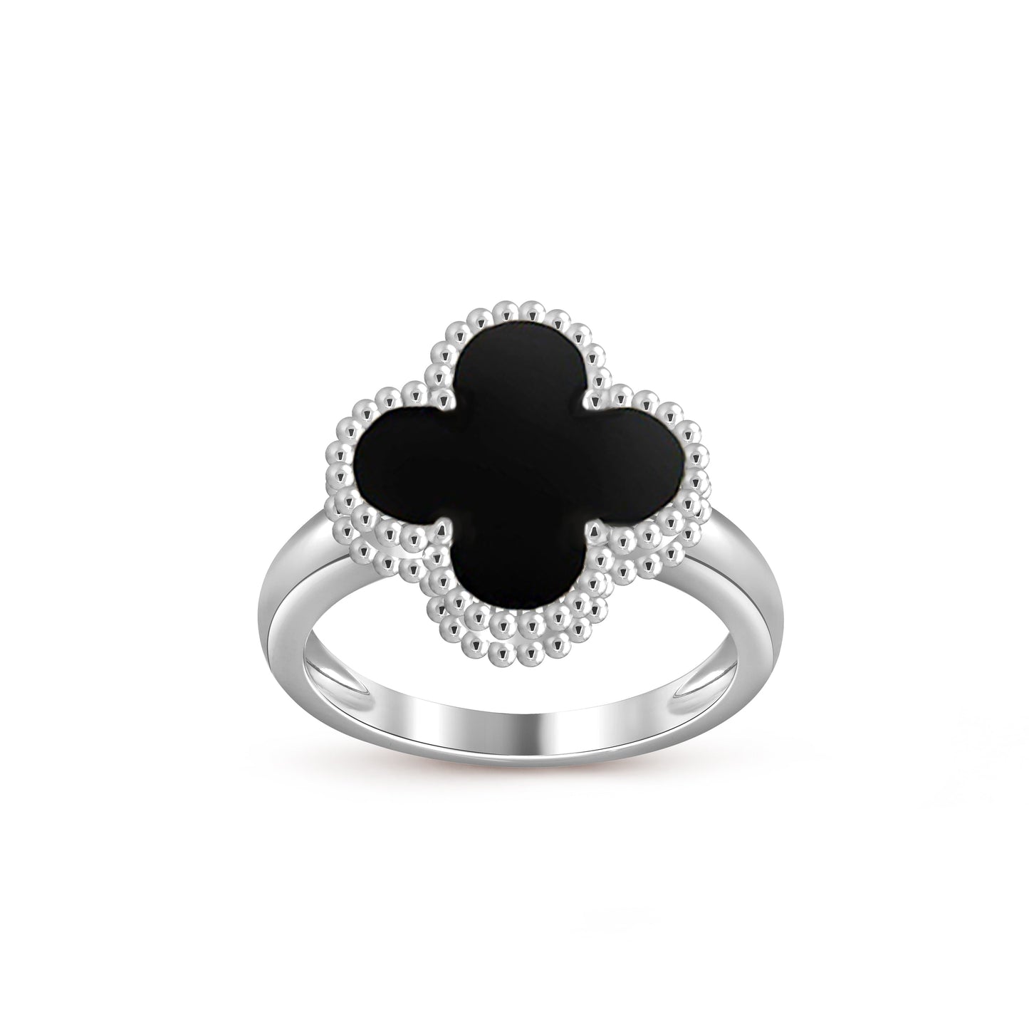 [Riva Jewelry]LUCKY CLOVER VINTAGE WEISSGOLD RING KOLLEKTION