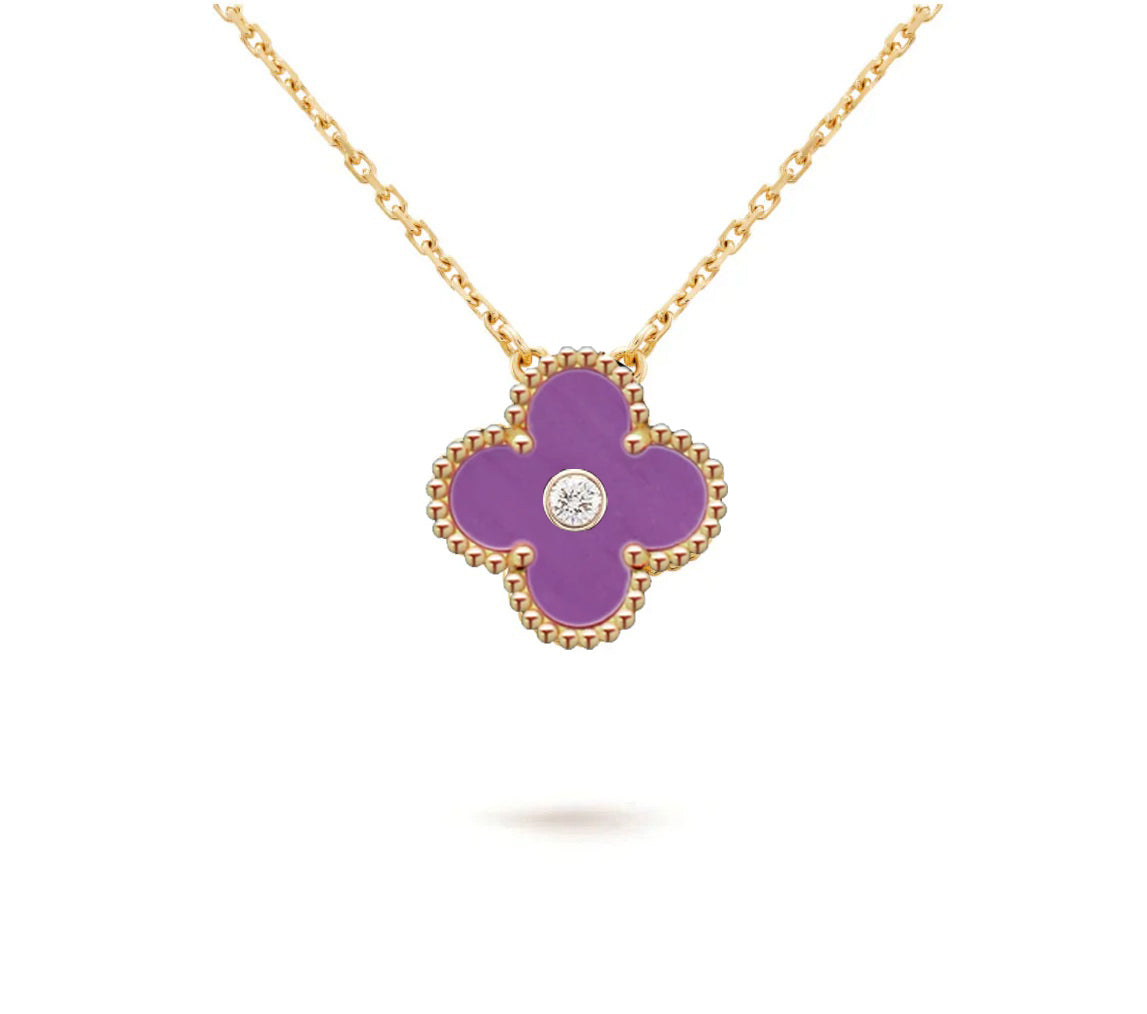 [Riva Jewelry]15MM KLEEBLUMEN-DIAMANTANHÄNGER-KOLLEKTION