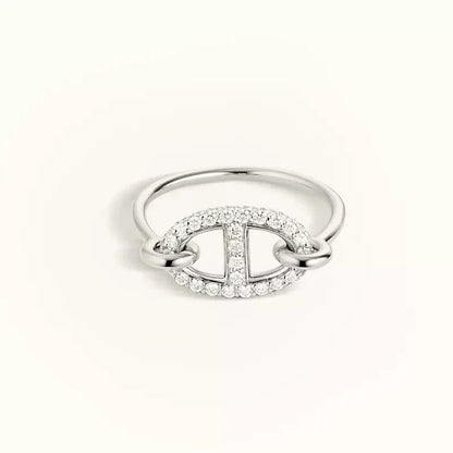 [Riva Jewelry ]RONDE SMALL SILVER DIAMOND RING