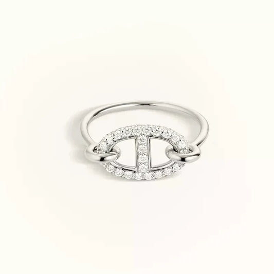 [Riva Jewelry ]RONDE SMALL SILVER DIAMOND RING