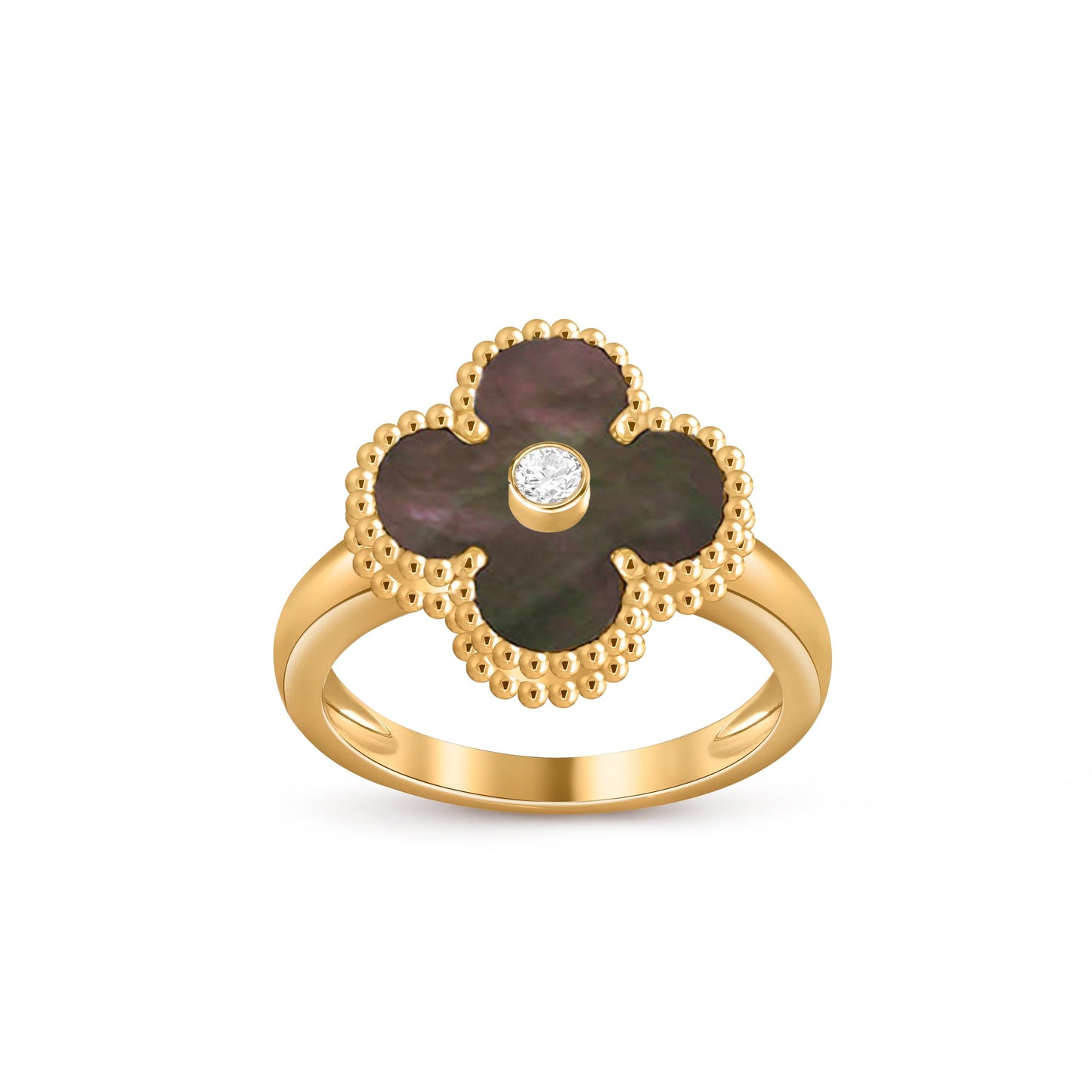 [Riva Jewelry]KOLLEKTION GLÜCKSKLEE GOLDENE RINGE MIT DIAMANTEN