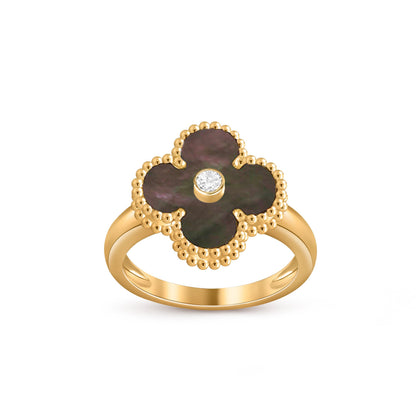 [Riva Jewelry]KOLLEKTION GLÜCKSKLEE GOLDENE RINGE MIT DIAMANTEN