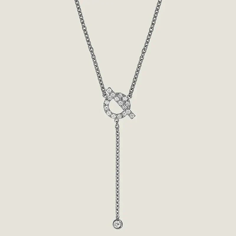 [Riva Jewelry ]FINESSE SILVER DIAMOND NECKLACE