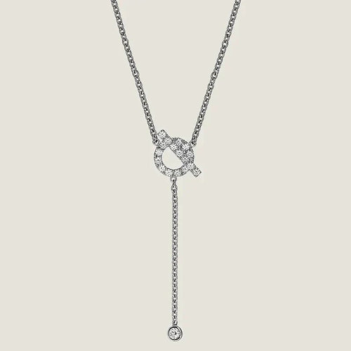 [Riva Jewelry ]FINESSE SILVER DIAMOND NECKLACE