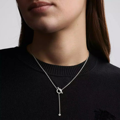 [Riva Jewelry ]FINESSE SILVER DIAMOND NECKLACE