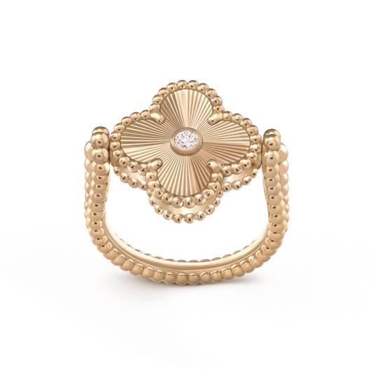 [Riva Jewelry ]CLOVER RIVERSIBLE ROSE GOLD RING
