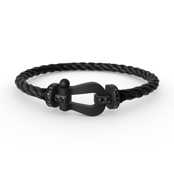 [Riva Jewelry]フォースラージシリーズ ブラックサムライブレスレット