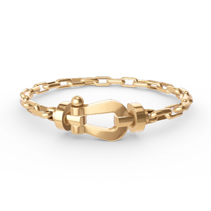 [Riva Schmuck]ARMBAND "FORCE LARGE HORSESHOE CLASP" AUS METALL