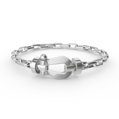 [Riva Schmuck]ARMBAND "FORCE LARGE HORSESHOE CLASP" AUS METALL