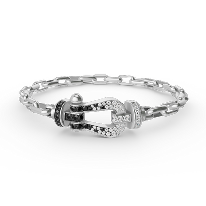 [Riva Schmuck]ARMBAND "FORCE LARGE HORSESHOE CLASP" AUS METALL
