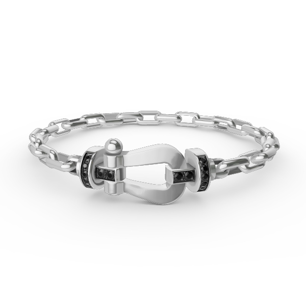 [Riva Schmuck]ARMBAND "FORCE LARGE HORSESHOE CLASP" AUS METALL