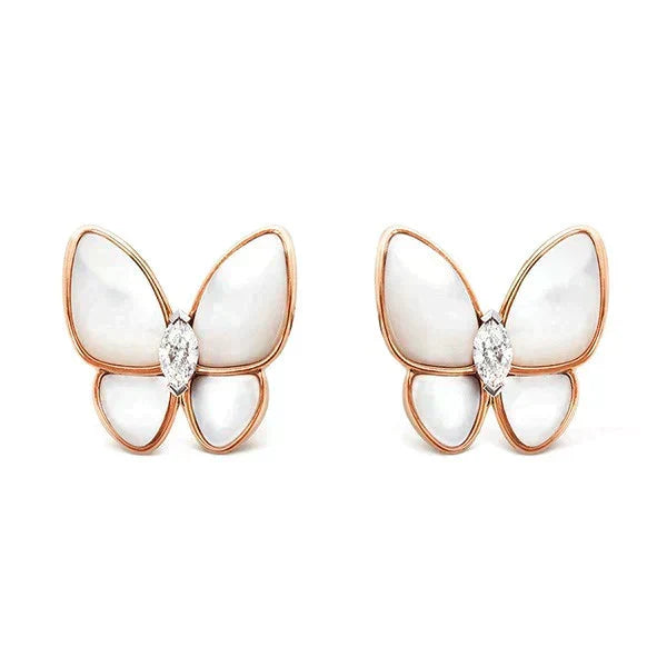 [Riva Jewelry ]BUTTERFLY MOP DIAMOND EARRINGS
