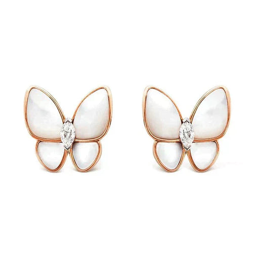 [Riva Jewelry ]BUTTERFLY MOP DIAMOND EARRINGS