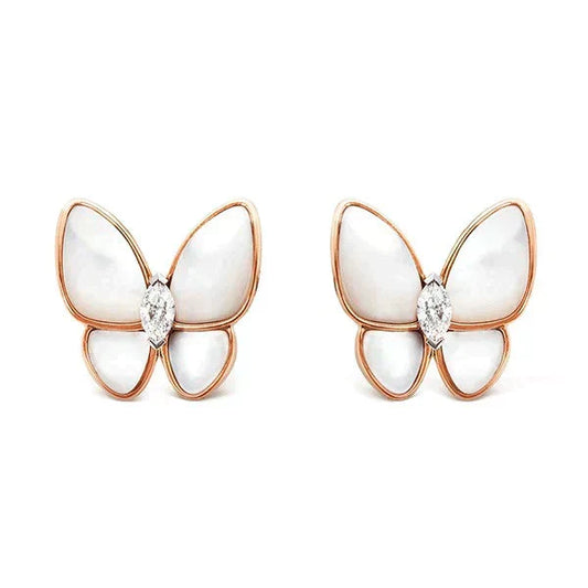 [Riva Jewelry ]BUTTERFLY MOP DIAMOND EARRINGS