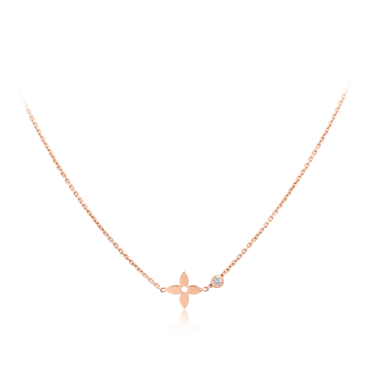 [Riva Jewelry]BLOSSOM ANHÄNGER ROSEGOLD MIT DIAMANTEN
