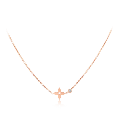 [Riva Jewelry ]BLOSSOM PENDANT PINK GOLD AND DIAMOND