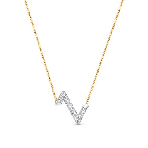[Riva Jewelry]VOLT SILVER DIAMOND PEDANT NECKLACE