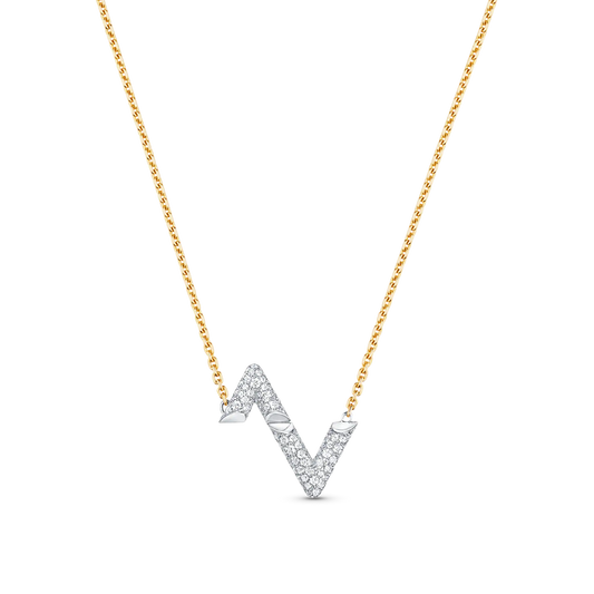 [Riva Jewelry]VOLT SILBER DIAMANTEN ANHÄNGERKETTE