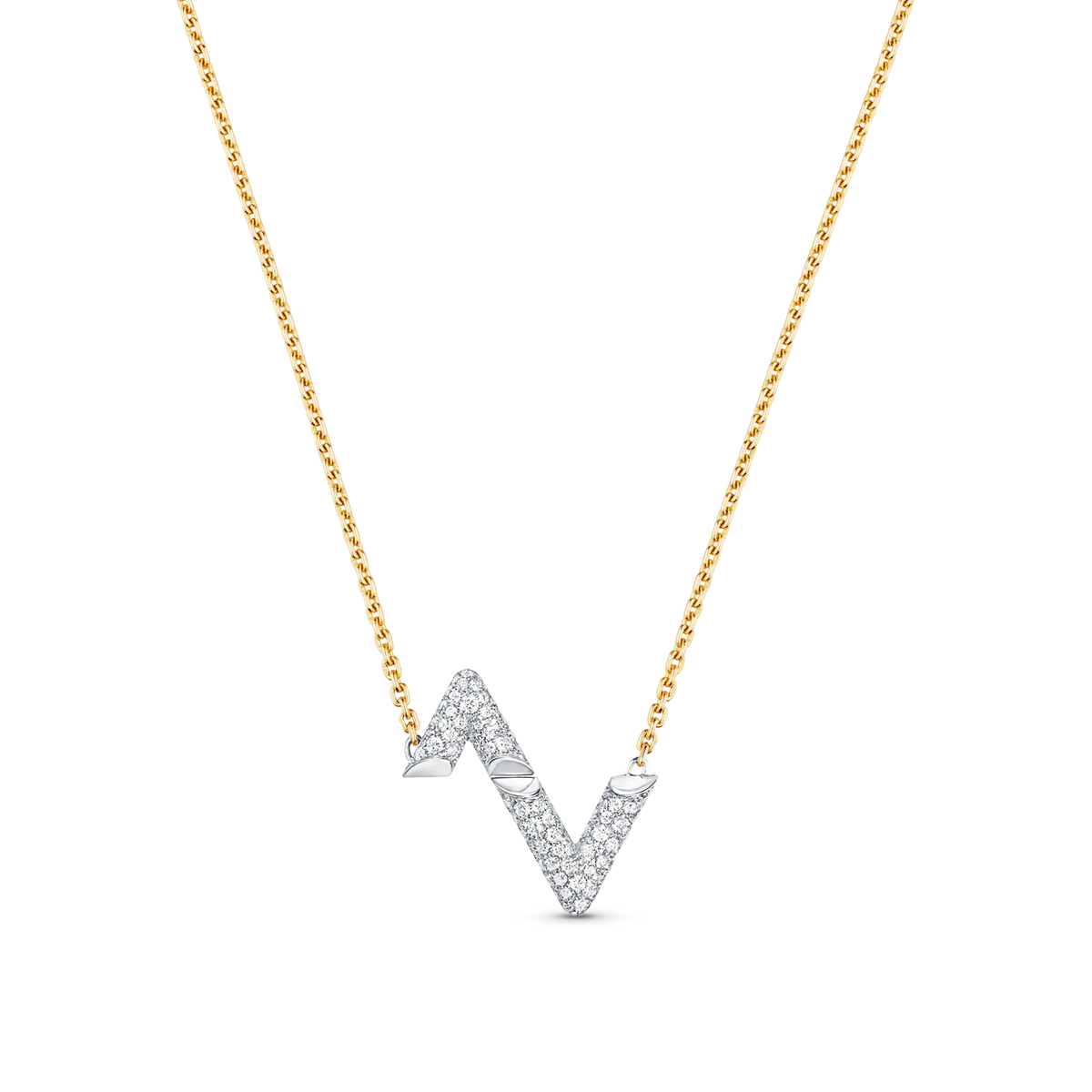 [Riva Jewelry ]VOLT SILVER DIAMOND PEDANT NECKLACE
