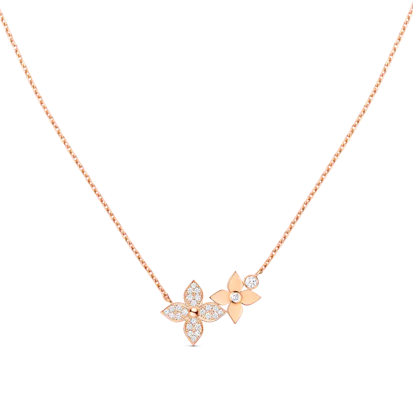 [Riva Jewelry]HALSKETTE STAR BLOSSOM ROSÉGOLD DIAMANTEN