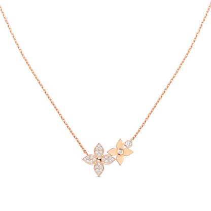 [Riva Jewelry]HALSKETTE STAR BLOSSOM ROSÉGOLD DIAMANTEN