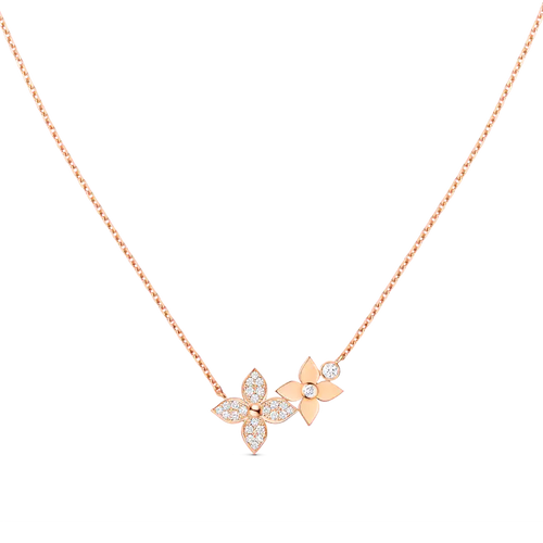 [Riva Jewelry]HALSKETTE STAR BLOSSOM ROSÉGOLD DIAMANTEN