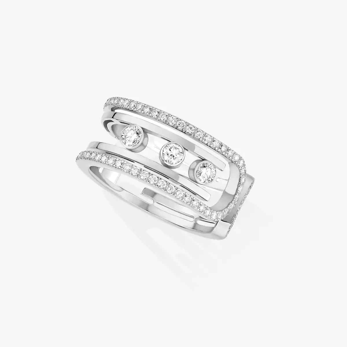 [Riva Jewelry]オープンムーブ 10ダイヤモンドパヴェリング