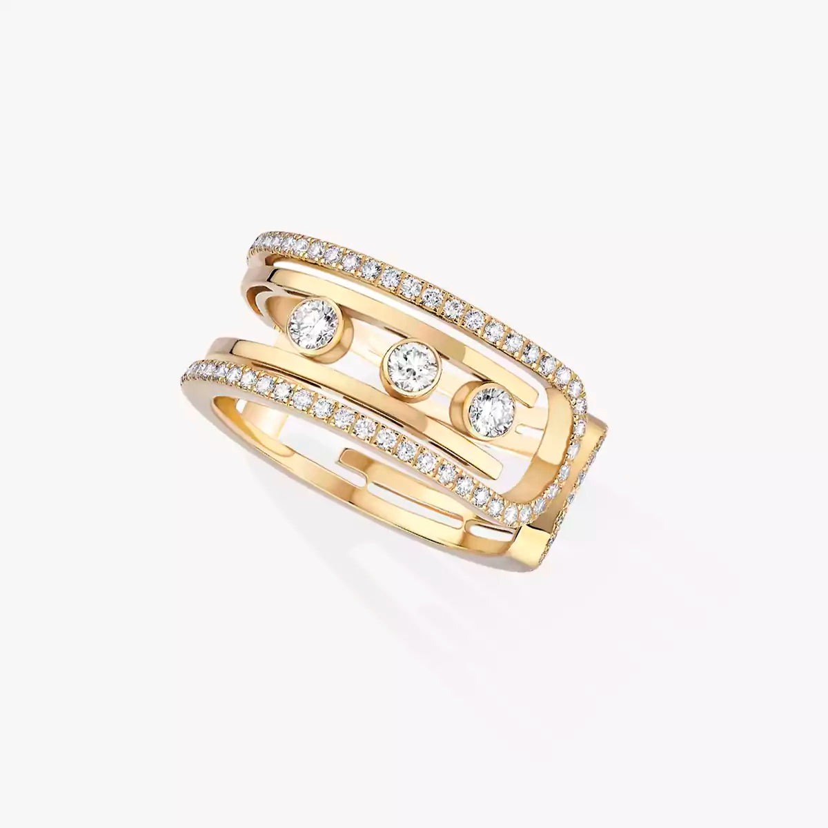[Riva Jewelry]オープンムーブ 10ダイヤモンドパヴェリング