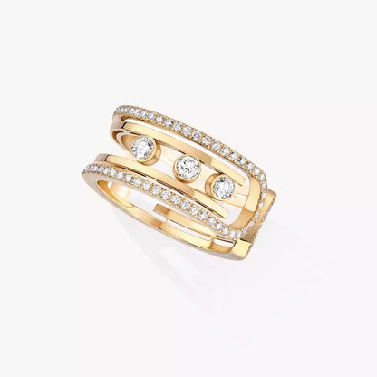 [Riva Jewelry]オープンムーブ 10ダイヤモンドパヴェリング