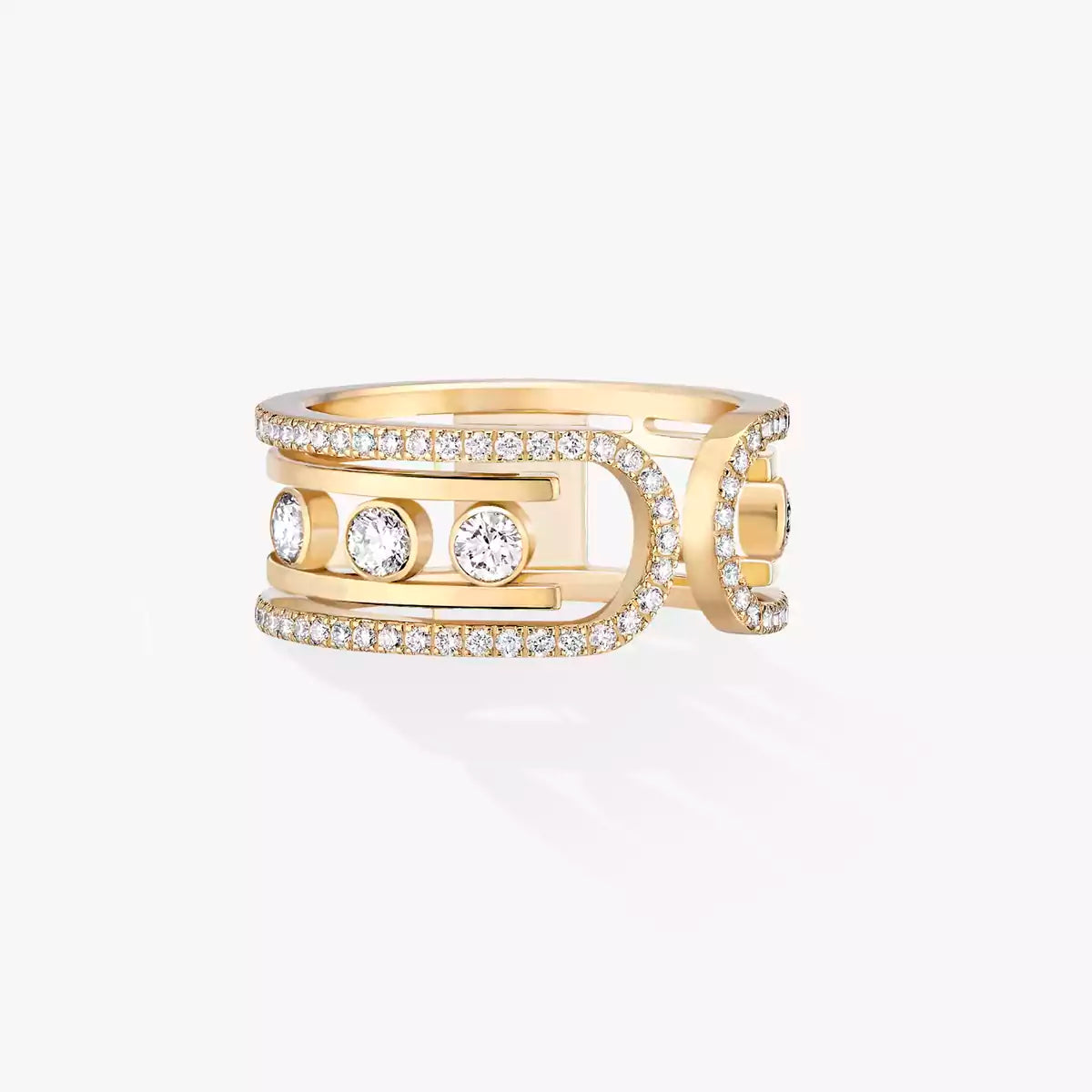 [Riva Jewelry]オープンムーブ 10ダイヤモンドパヴェリング
