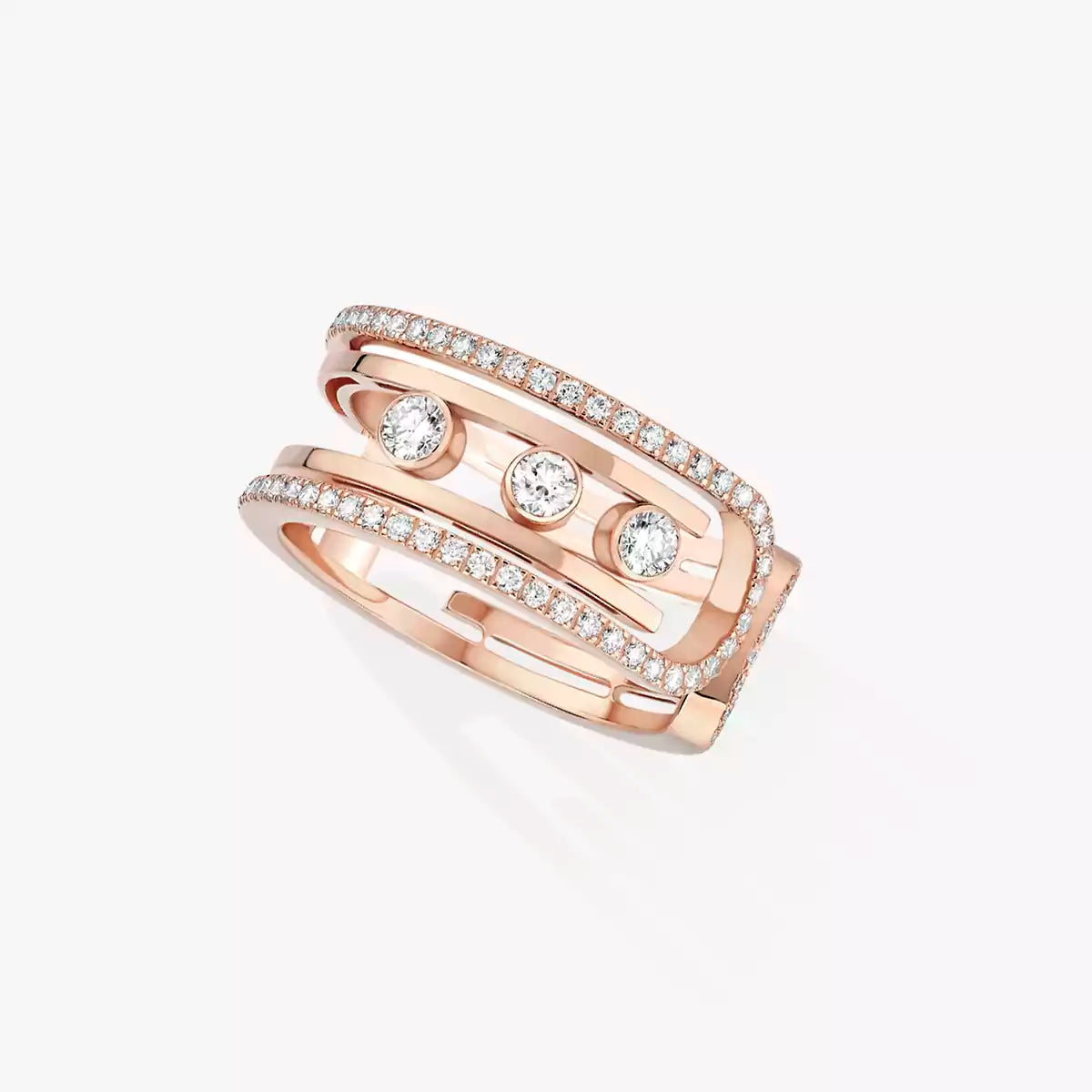[Riva Jewelry]オープンムーブ 10ダイヤモンドパヴェリング