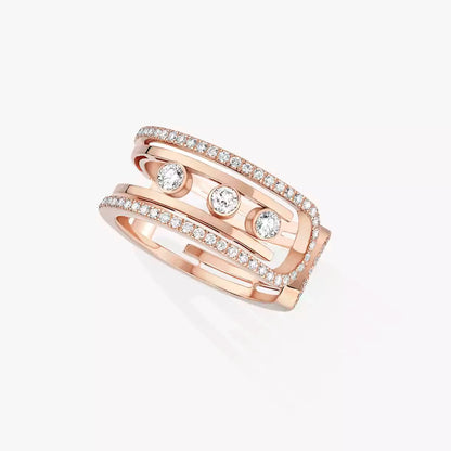 [Riva Jewelry]オープンムーブ 10ダイヤモンドパヴェリング