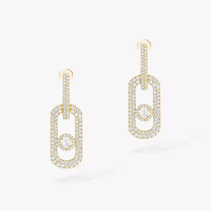 [Riva Jewelry]SO MOVE XL FULL-PAVÉ DIAMANT-ANHÄNGER-OHRRINGE