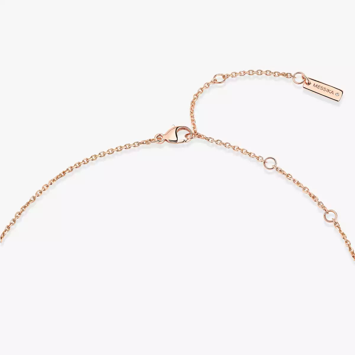 [Riva Jewelry]Lucky Eye Diamond Necklace in Rose Gold and Turquoise