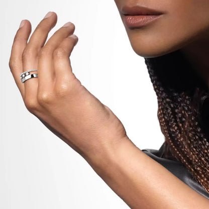 [Riva Jewelry]MOVE NOA パヴェダイヤモンドインターロッキングリング