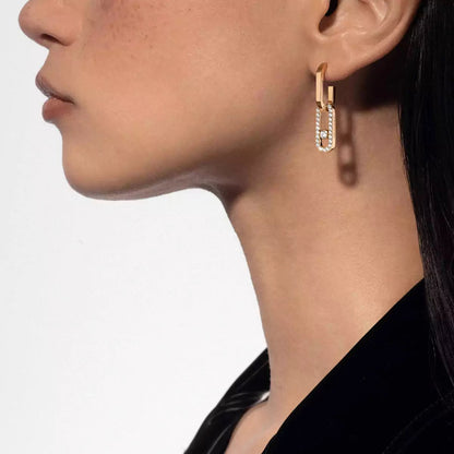 [Riva Jewelry]ムーブ リンク キネティック ダイヤモンド ピアス
