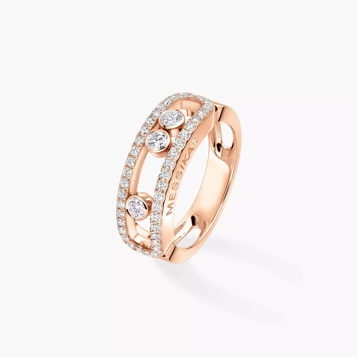 [Riva Jewelry]ベビー ムーブ パヴェ ダイヤモンド リング